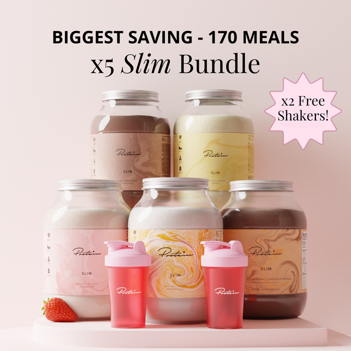 5x Slim Bundle + 2 Free Shakers, 170 Meals